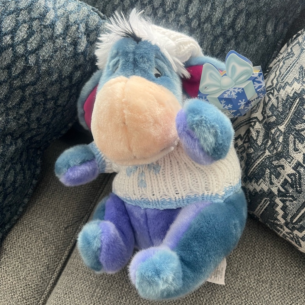 Disney collectible Eeyore plush.